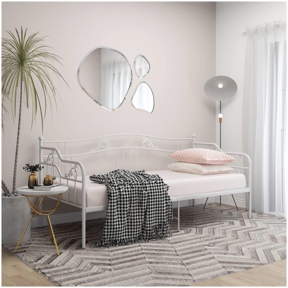 Telaio Divano Letto Bianco In Metallo 90x200 Cm - Foto 1