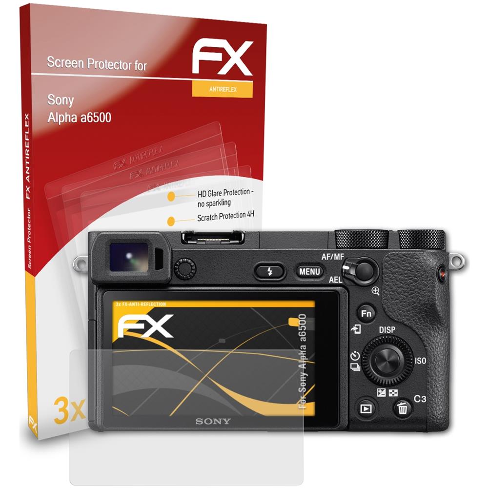 Alpha Pellicola Protettiva per Sony Alpha 6500 Protezione Vetro Flessibile 9H dipos 