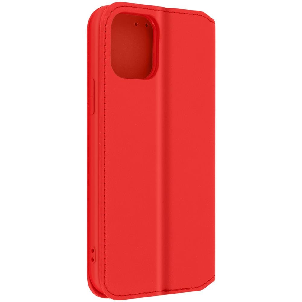 Custodia Folio Iphone 12 Pro Max Portafoglio Funzione Supporto Video Rossa - Foto 5