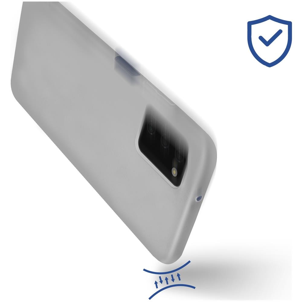 Cover Samsung Galaxy A03s Silicone Flessibile Finitura Opaca Bianca - Foto 5