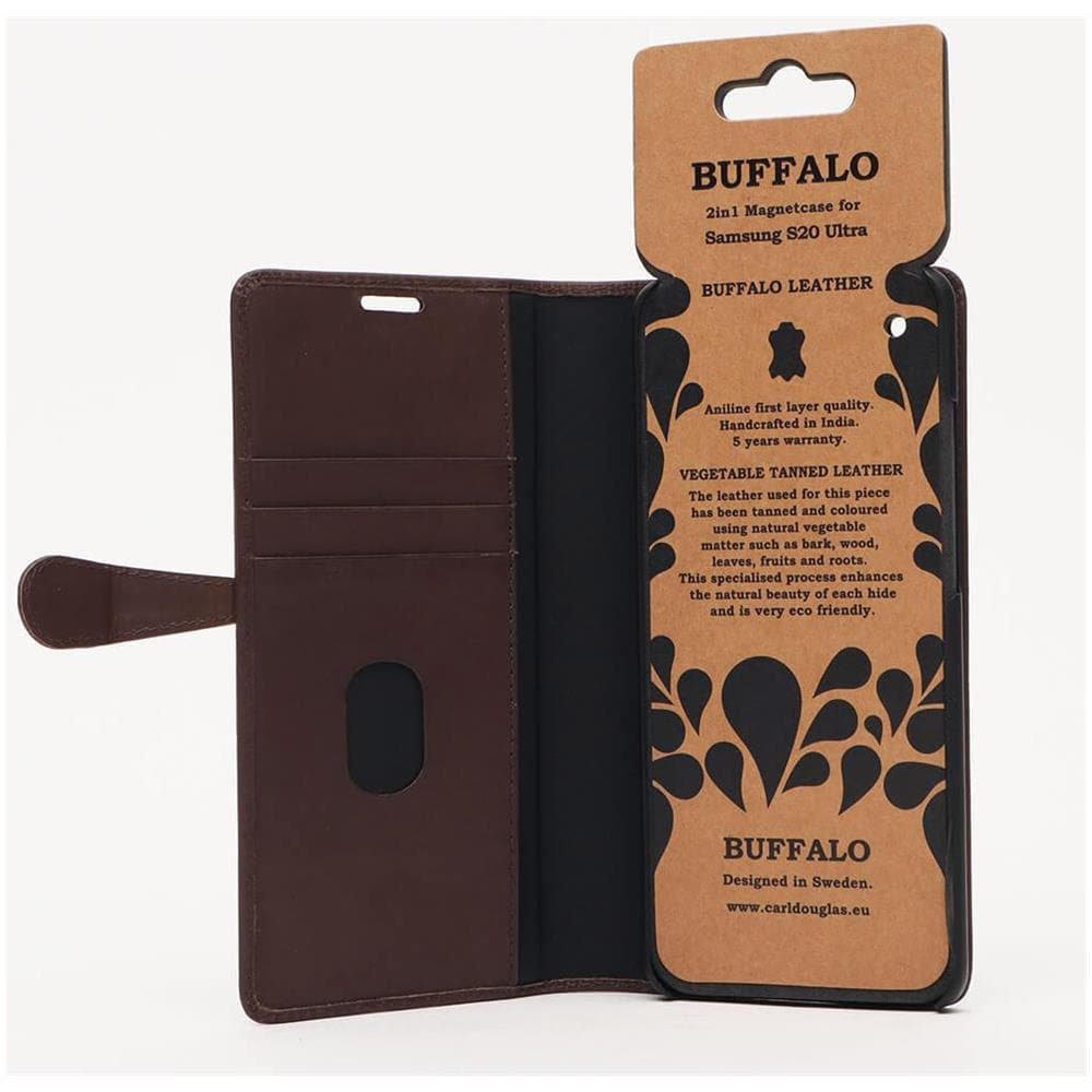 Buffalo Portafoglio Pelle Marrone 3 Tasche Samsung Galaxy S20 Ultra - Foto 2