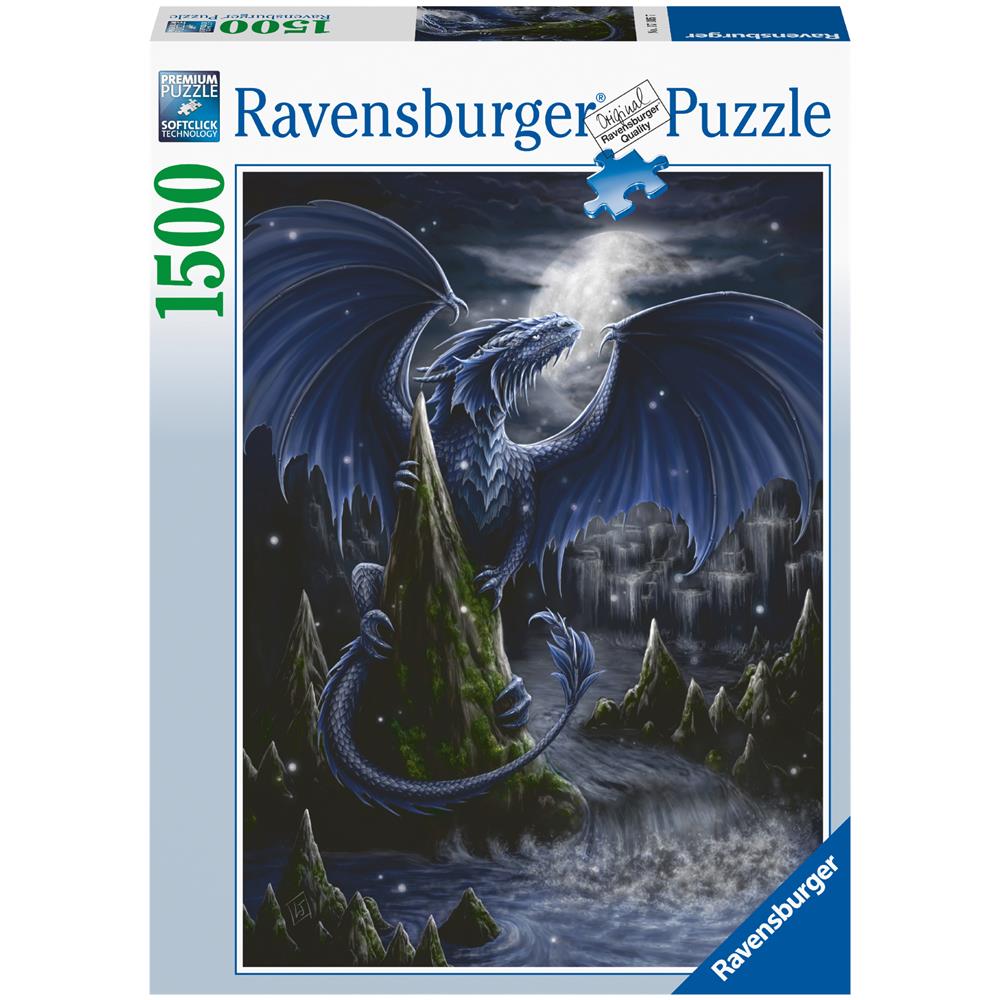 : Puzzle 1500 Pz - L'Oscuro Drago Blu - Foto 1