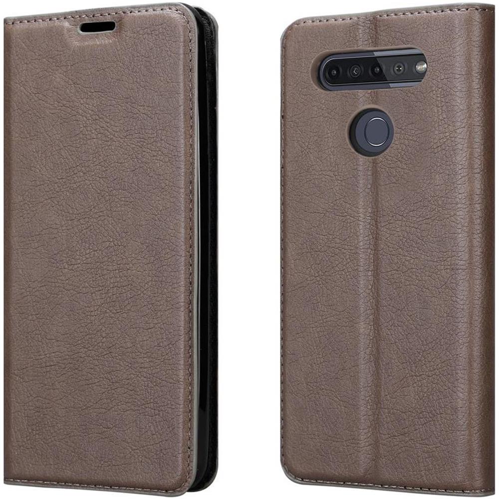 Cadorabo Custodia Compatibile Con Lg K51s In Bruno Caffè - Coperchio Protettiva Con Chiusura Magnetica, Funzione Stand E Tasca Per Le Carte - Foto 8