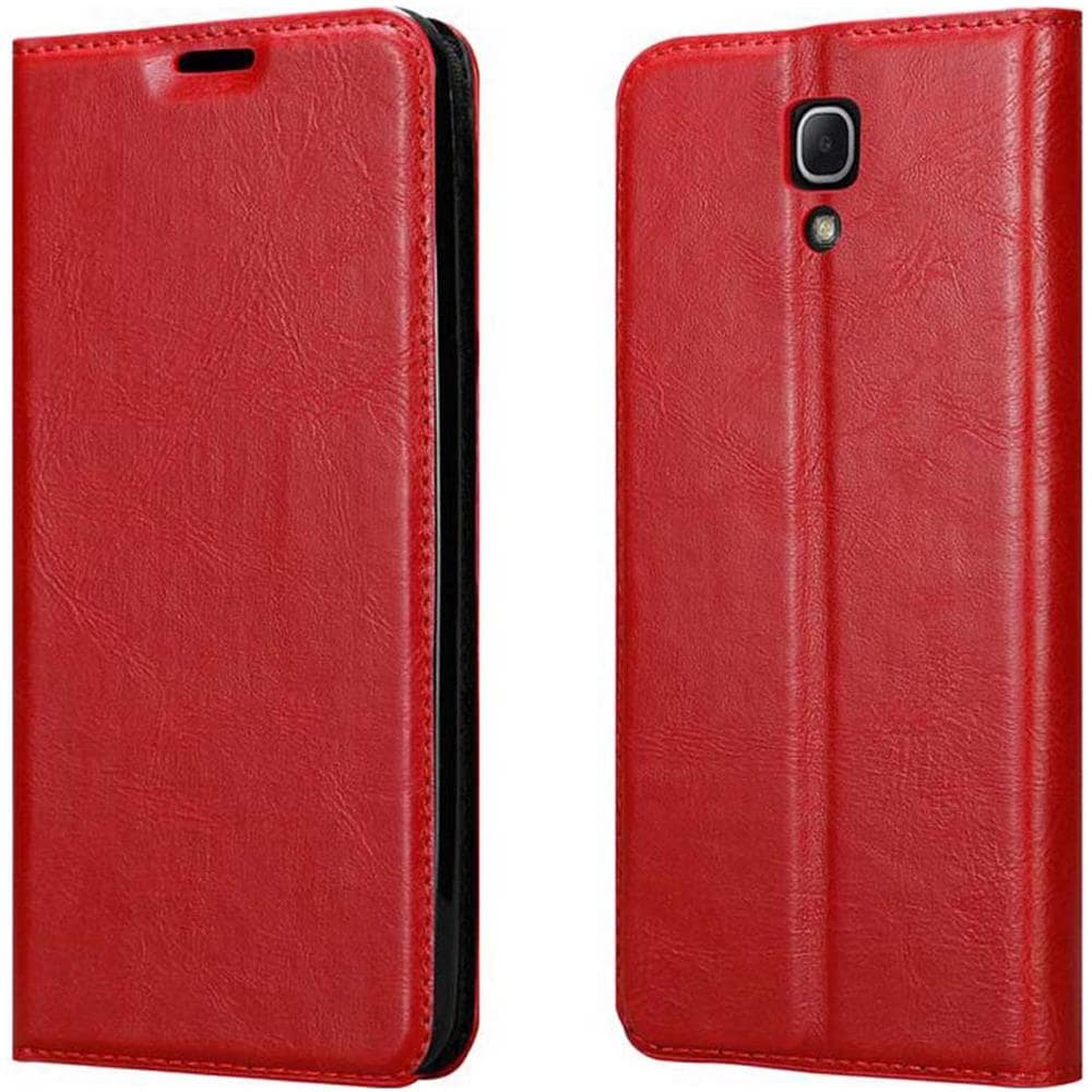 Custodia Compatibile Con Samsung Galaxy Mega 6.3 In Rosso Mela - Coperchio Protettiva Con Chiusura Magnetica, Funzione Stand E Tasca Per Le Carte - Foto 8