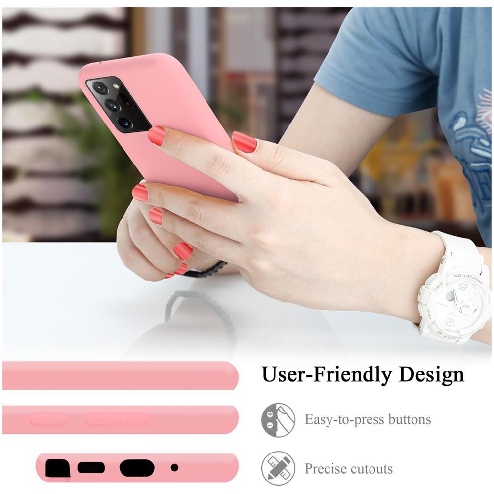 Custodia Compatibile Con Samsung Galaxy Note 20 Ultra In Liquid Rosa - Coperchio Protettivo In Silicone Tpu Flessibile - Foto 7