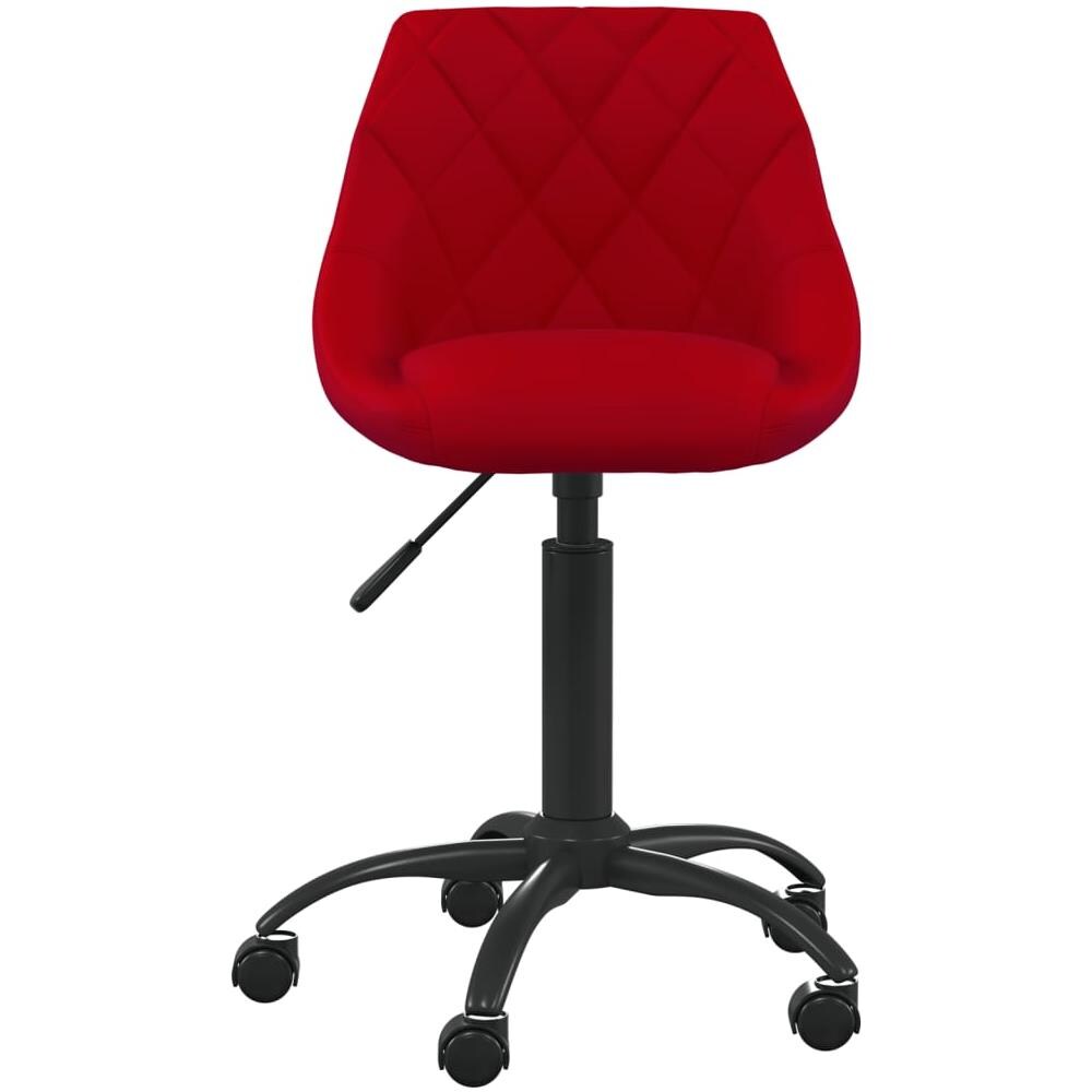 Sedia Da Pranzo Rosso Vino In Velluto - Foto 3