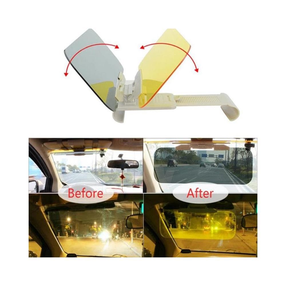 Estensore Per Visiera Auto Antiriflesso 2 In 1 Giorno E Notte 34x12 Cm Size L - Foto 8