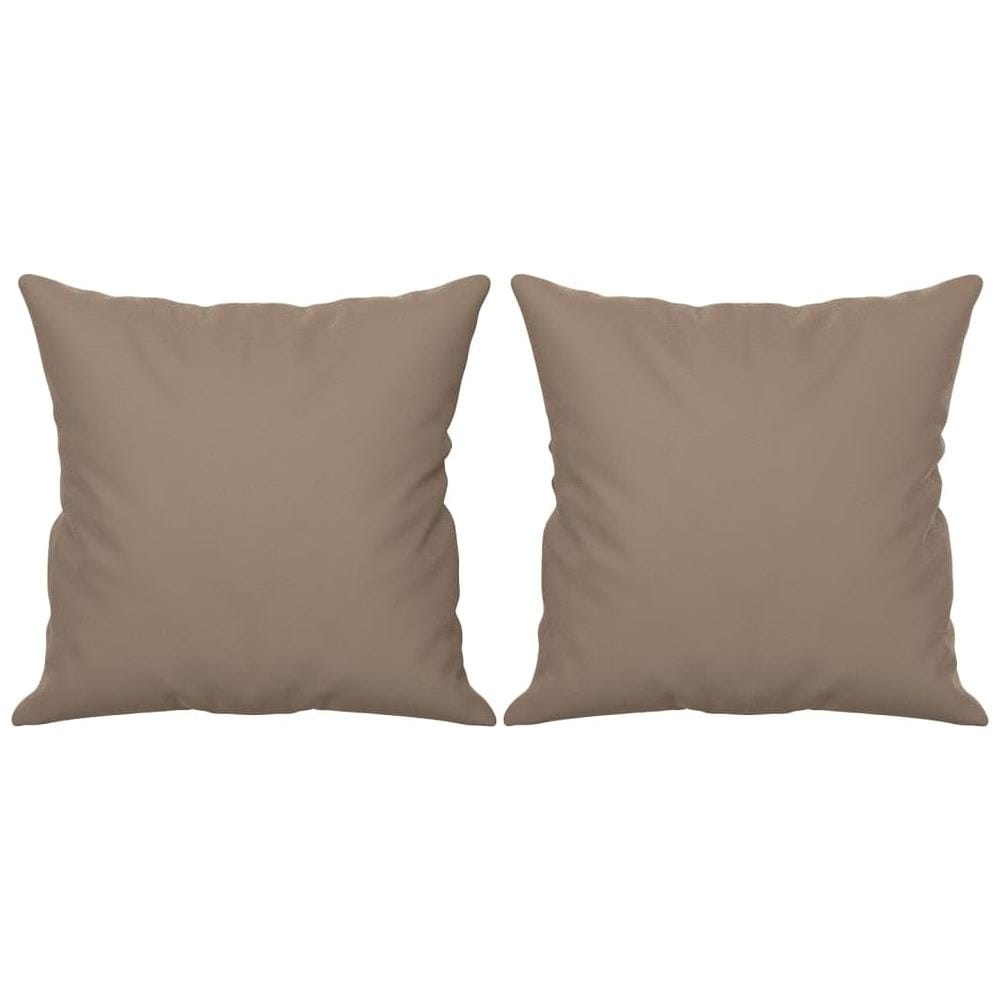 Cuscini Decorativi 2 Pz Tortora 40x40 Cm In Tessuto Microfibra - Foto 2