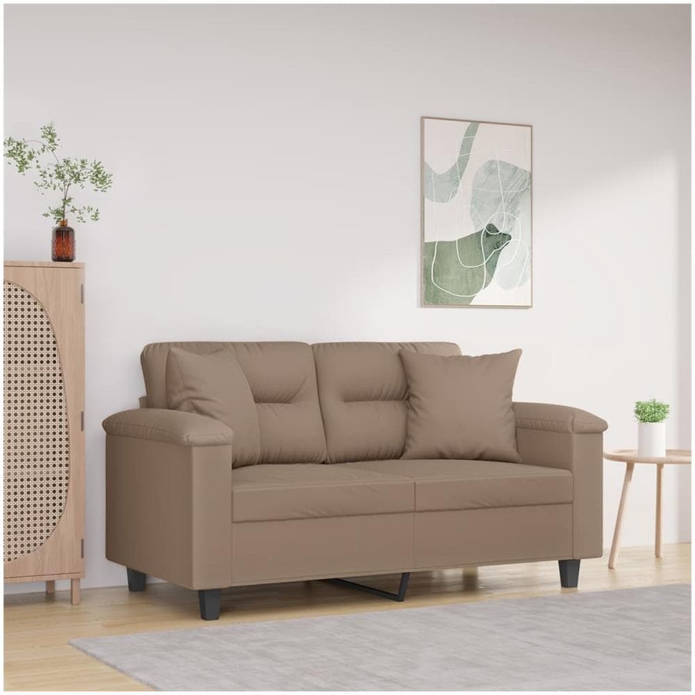 Cuscini Decorativi 2 Pz Tortora 40x40 Cm In Tessuto Microfibra - Foto 1