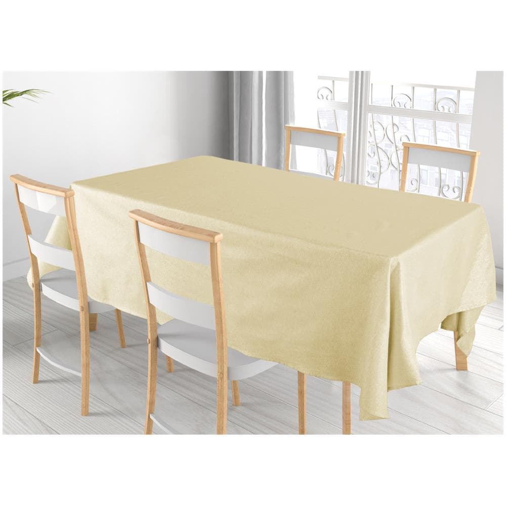 Tovaglia Cucina Soggiorno Tinta Unita Lurex Modello Joychrist 140x140cm Oro - Foto 1