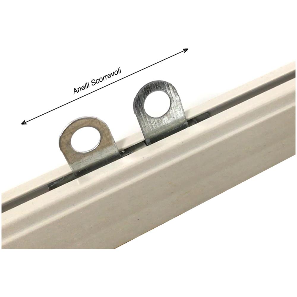 Tenda Antimosca Antirumore Catenella Perline A Caduta Pannello Porta Finestra Casa Ambra 120x220 Arancione - Foto 2