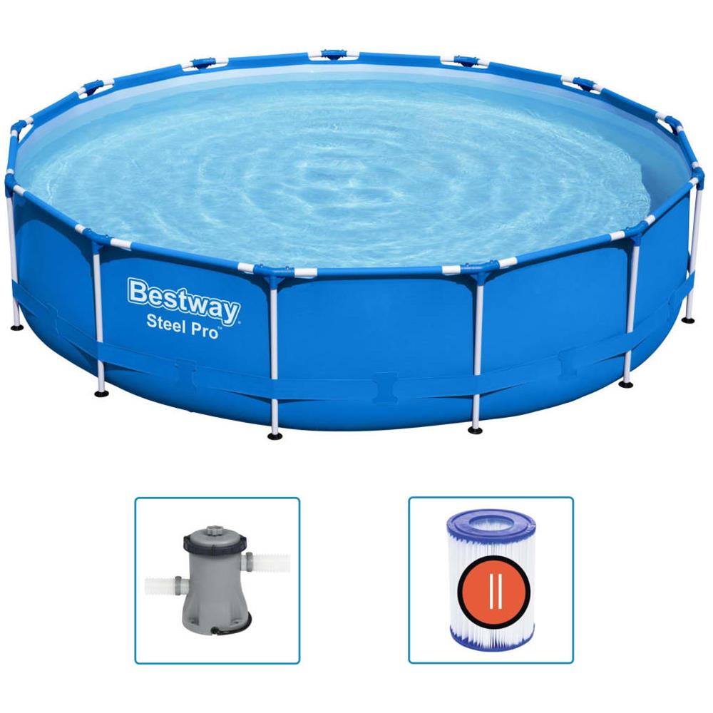 Telaio Piscina Steel Pro 396x84 Cm - Foto 1