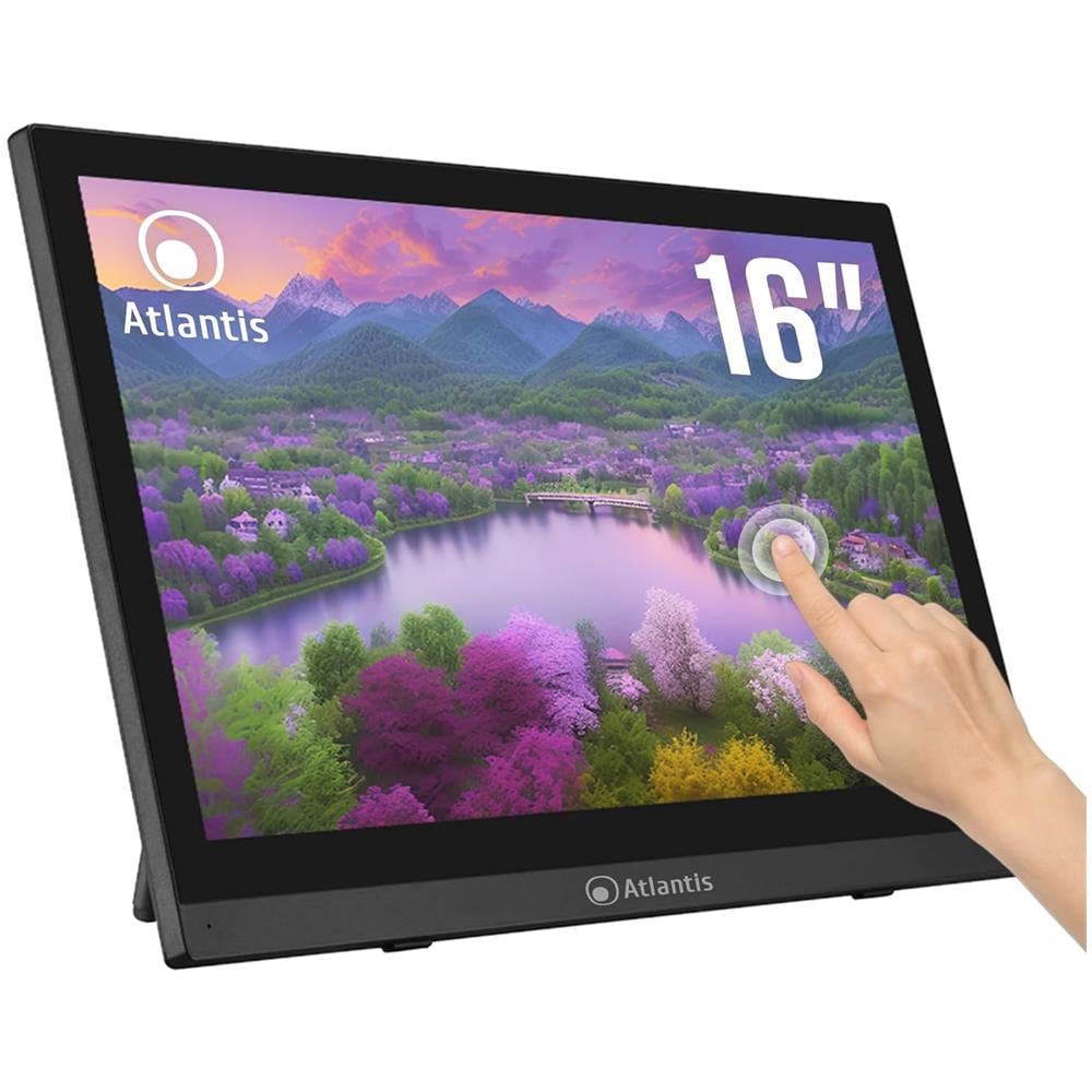 Monitor Touch Screen 15.6" LED IPS A05-T16A-VHM 1920 x 1080 Full HD Tempo di Risposta 7 ms - Foto 1
