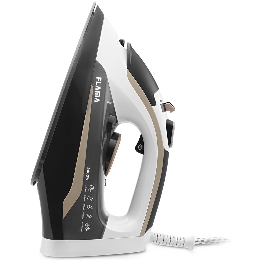Ferro da Stiro a Secco e a Vapore 5342FL Piastra in ceramica Ultra Glide 2400 W Beige / Nero / Bianco - Foto 2