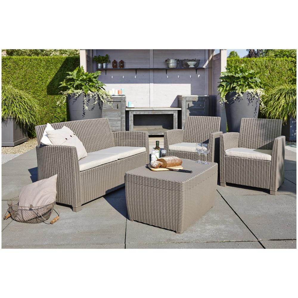 Set da Giardino 4 Pezzi Cappuccino - Modello Corona - Foto 8