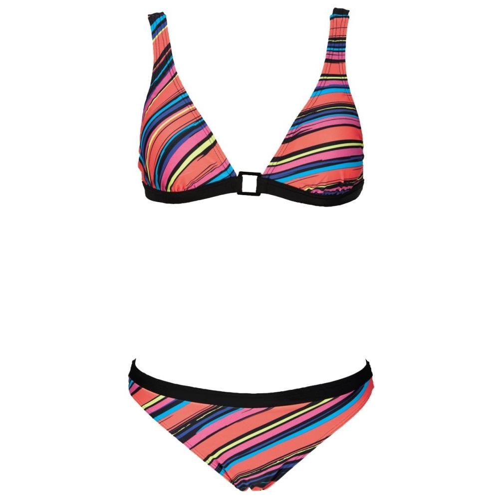 Costume Donna Stripes Ring Bra Nero Fantasia 44 - Foto 1