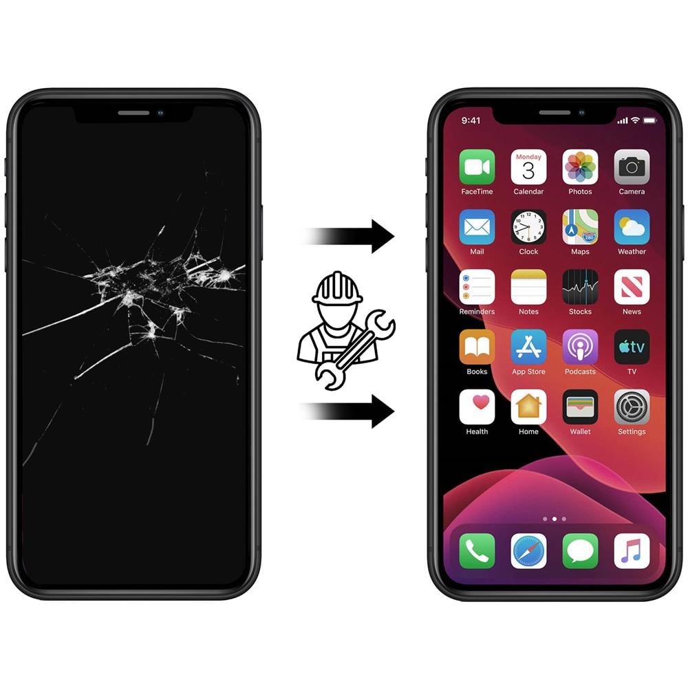 Lcd Iphone Xr Schermo Con Touchscreen Originale Ricondizionato Nero - Foto 2