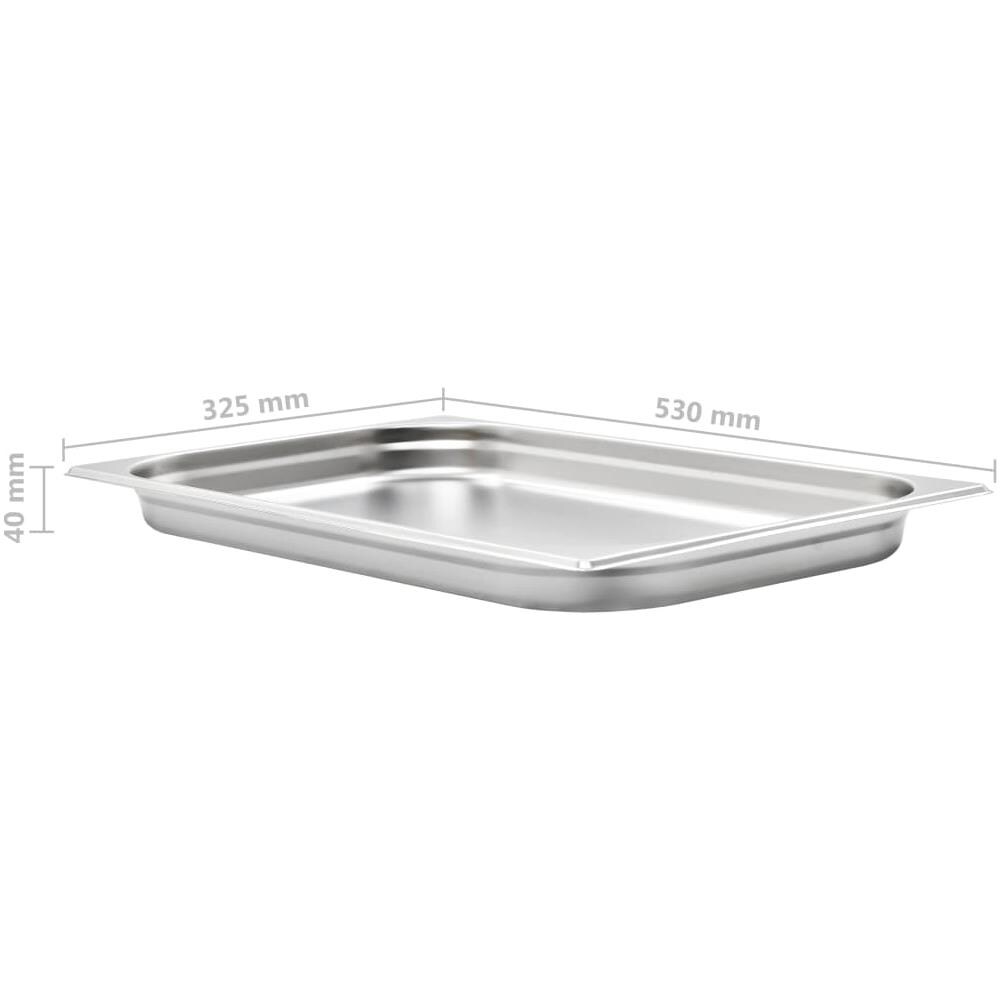 Contenitori Per Alimenti 4 Pz Gn 1/1 40 Mm In Acciaio Inox - Foto 14