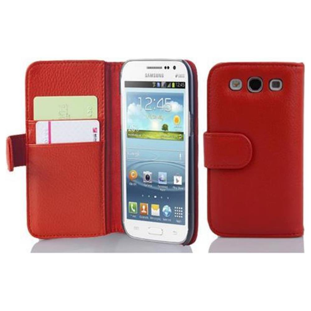 Cadorabo Custodia Compatibile Con Samsung Galaxy Win In Rosso Cremisi - Coperchio Protettivo In Ecopelle Testurizzata E Tasca Per Carte Di Credito - Foto 1