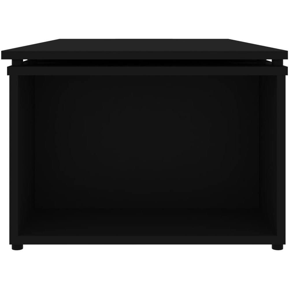 Tavolino da Salotto Nero 150x50x35 cm in Legno Multistrato - Foto 11