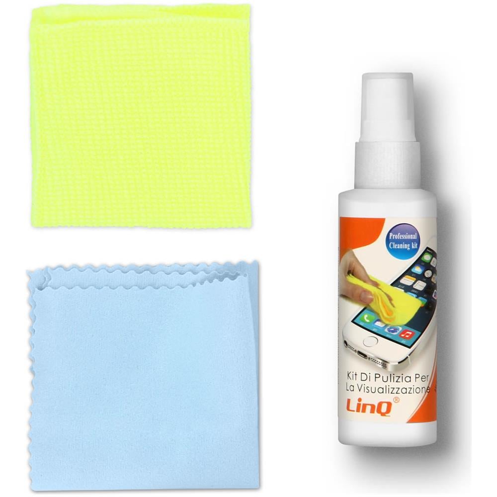 Spray Detergente Schermo / Display 100ml + 2 Panni Microfibra Pocket Design - Foto 1