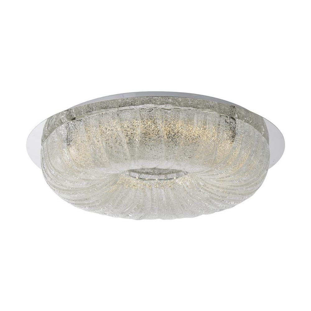 Moderna Plafoniera A Led A Filo Cromo, Argento, Bianco Caldo 3000k 2780lm - Foto 1