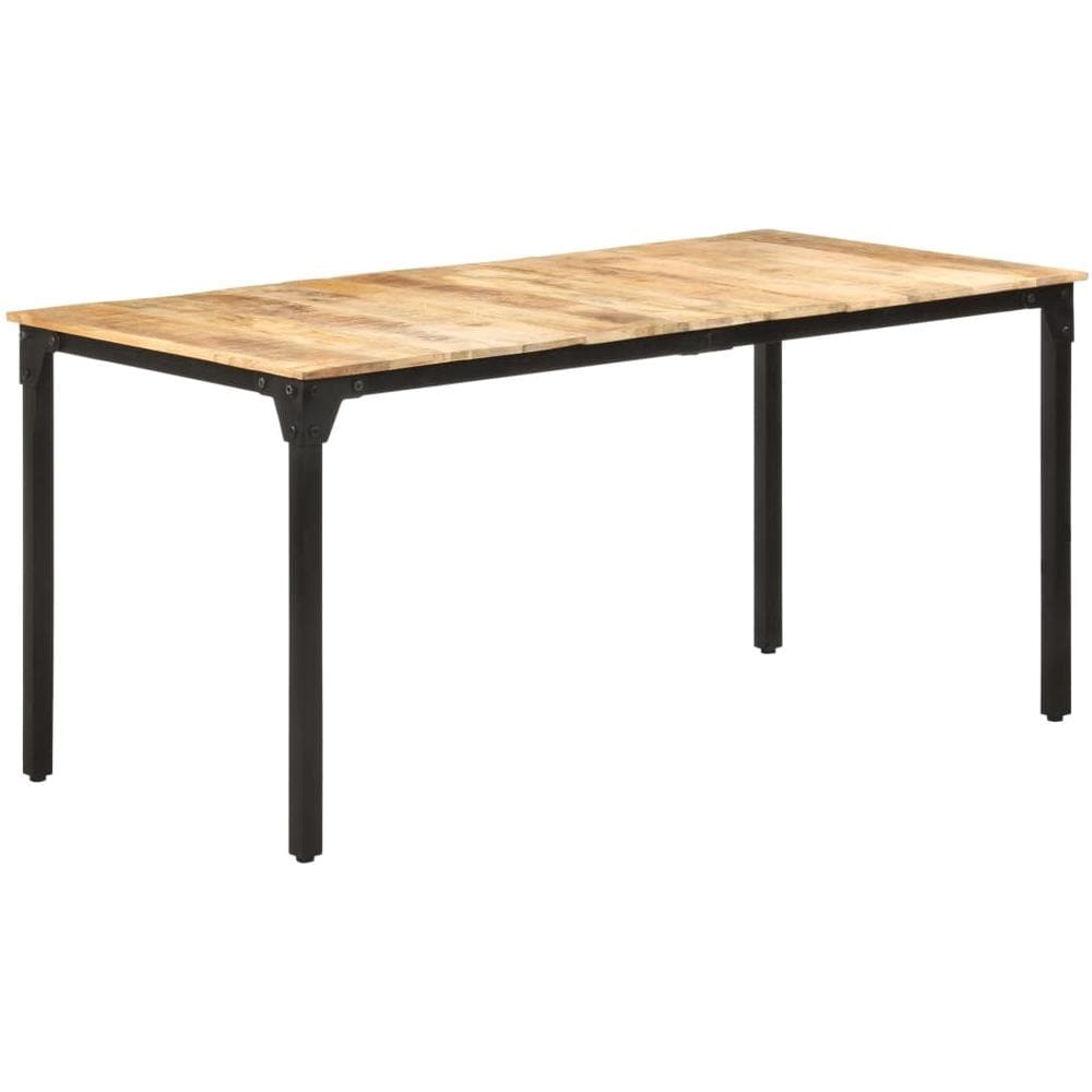 Tavolo Da Pranzo 160x80x76 Cm In Legno Di Mango Grezzo - Foto 1