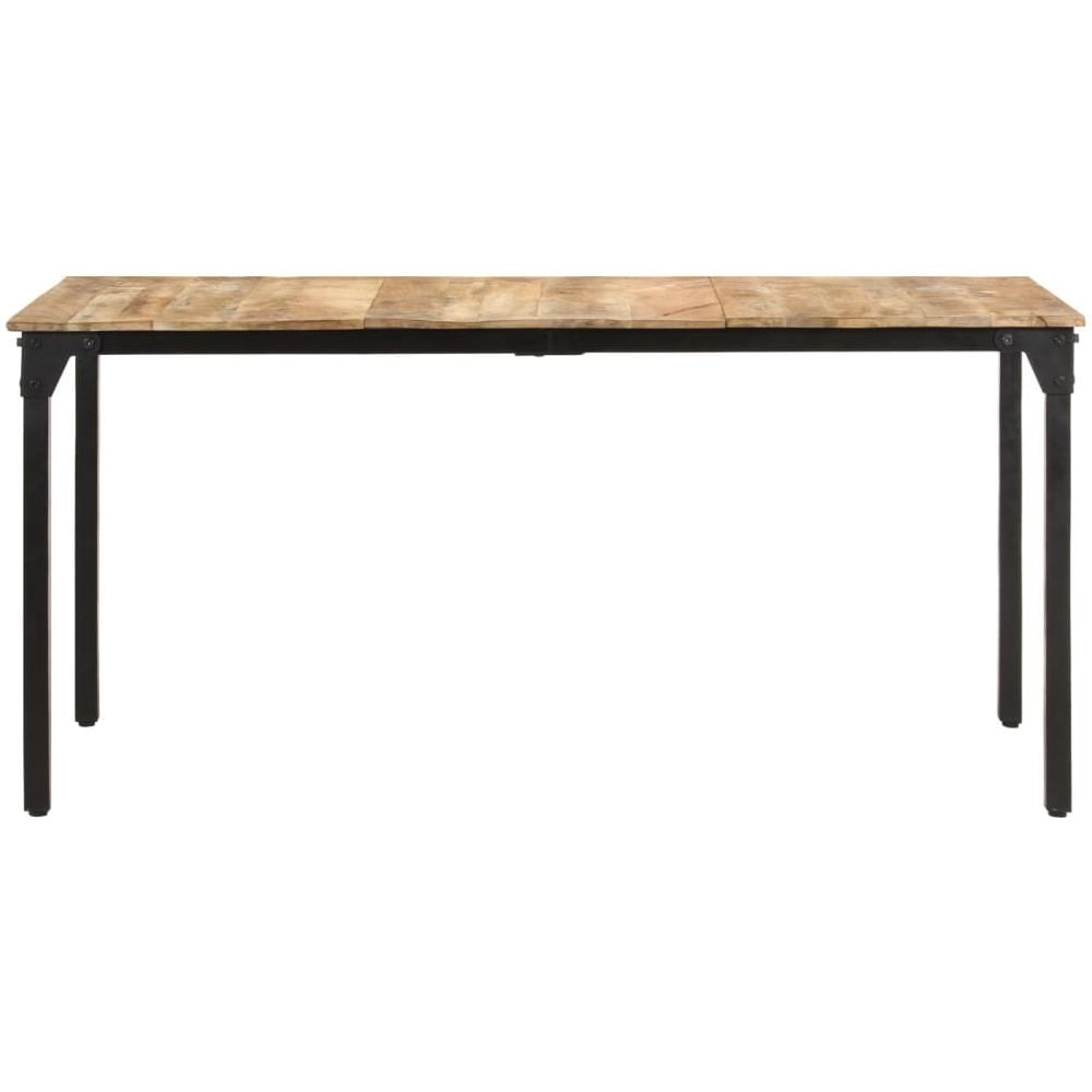 Tavolo Da Pranzo 160x80x76 Cm In Legno Di Mango Grezzo - Foto 2