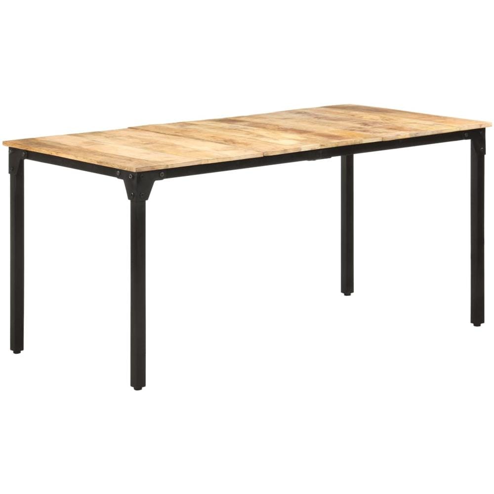 Tavolo Da Pranzo 160x80x76 Cm In Legno Di Mango Grezzo - Foto 8