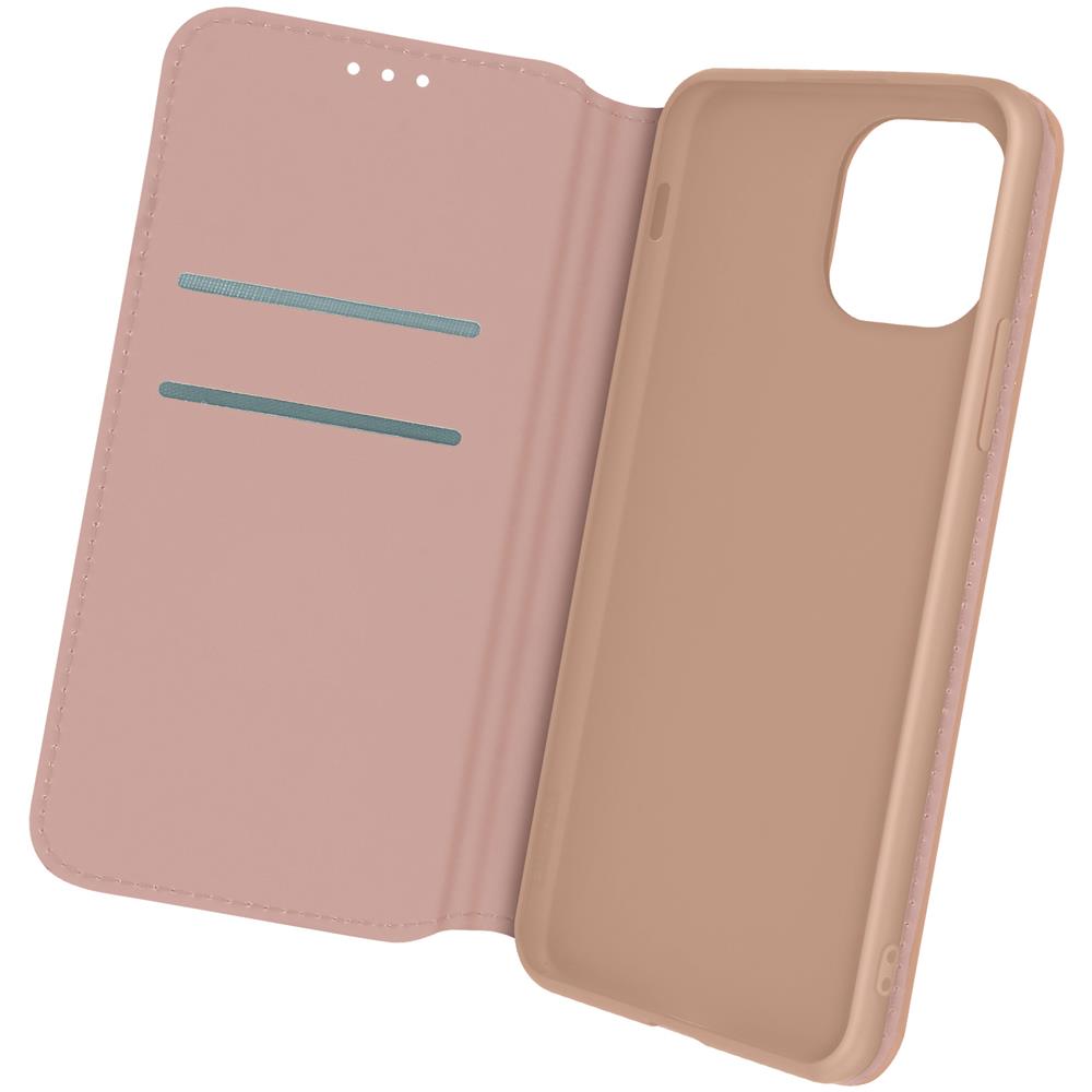 Custodia Folio Iphone 12 Pro Max Portafoglio Funzione Supporto Video Rosa Gold - Foto 1