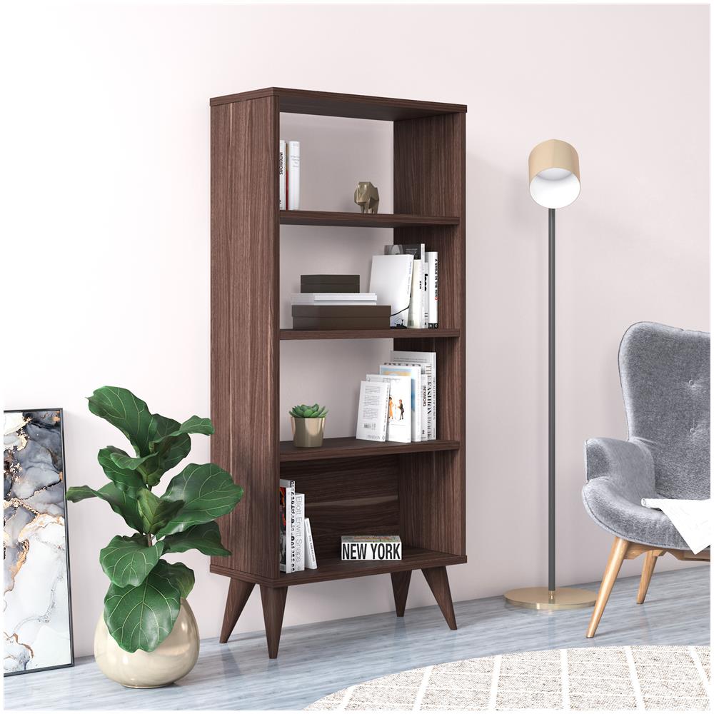 Libreria Organizer A 8 Cubi In MDF Bianco - Contenitore Con Ripiani Aperti, Modulare E Facile Da Montare
