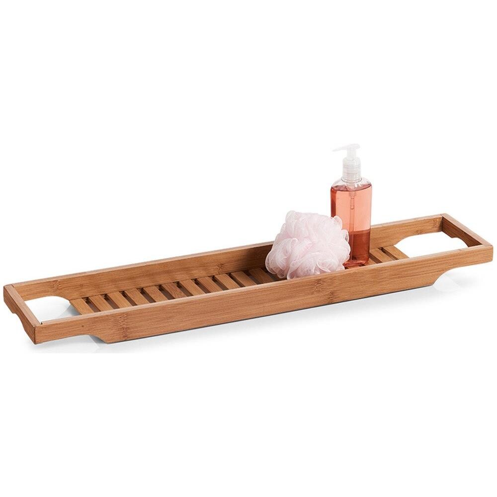ZELLER - Mensola Da Bagno Per Vasca Bamboo Spa, Lunghezza 70 Cm