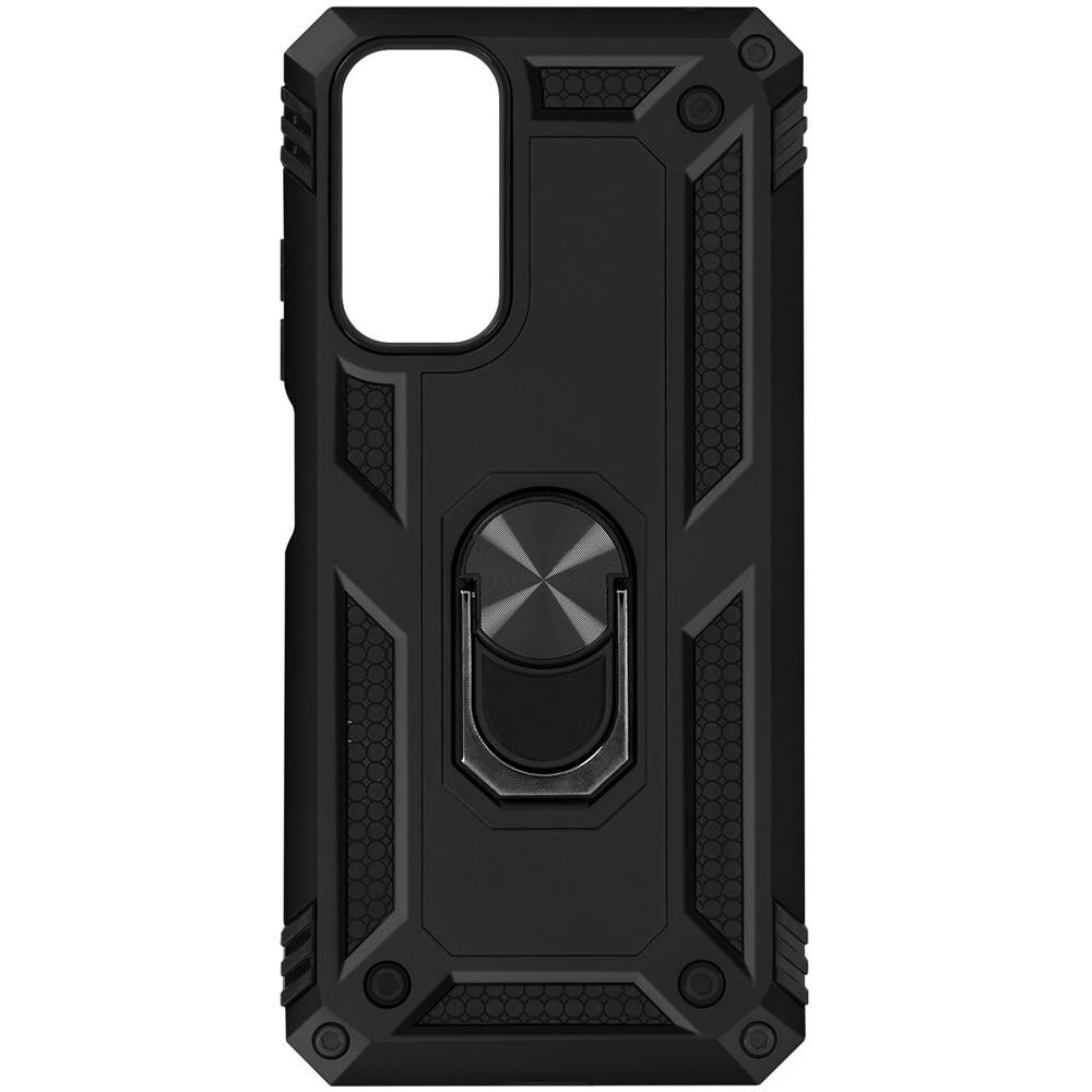 Cover Xiaomi Redmi Note 11 / 11s Anti-urto Ibrida Anello Funzione Supporto Nera - Foto 1