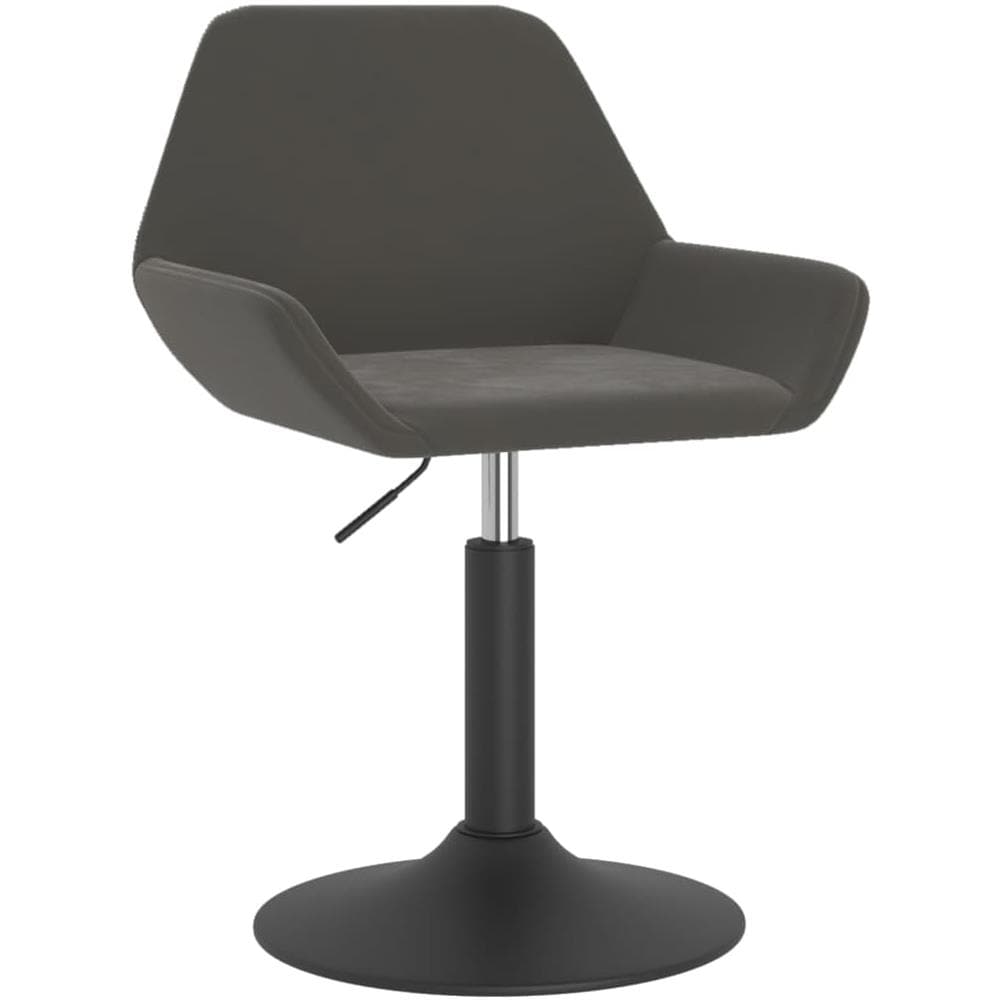 Sgabello Da Bar Grigio Scuro In Velluto - Foto 2