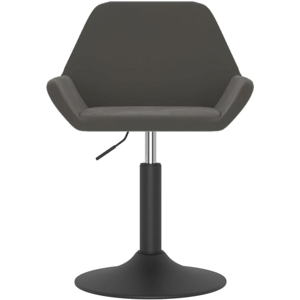 Sgabello Da Bar Grigio Scuro In Velluto - Foto 3