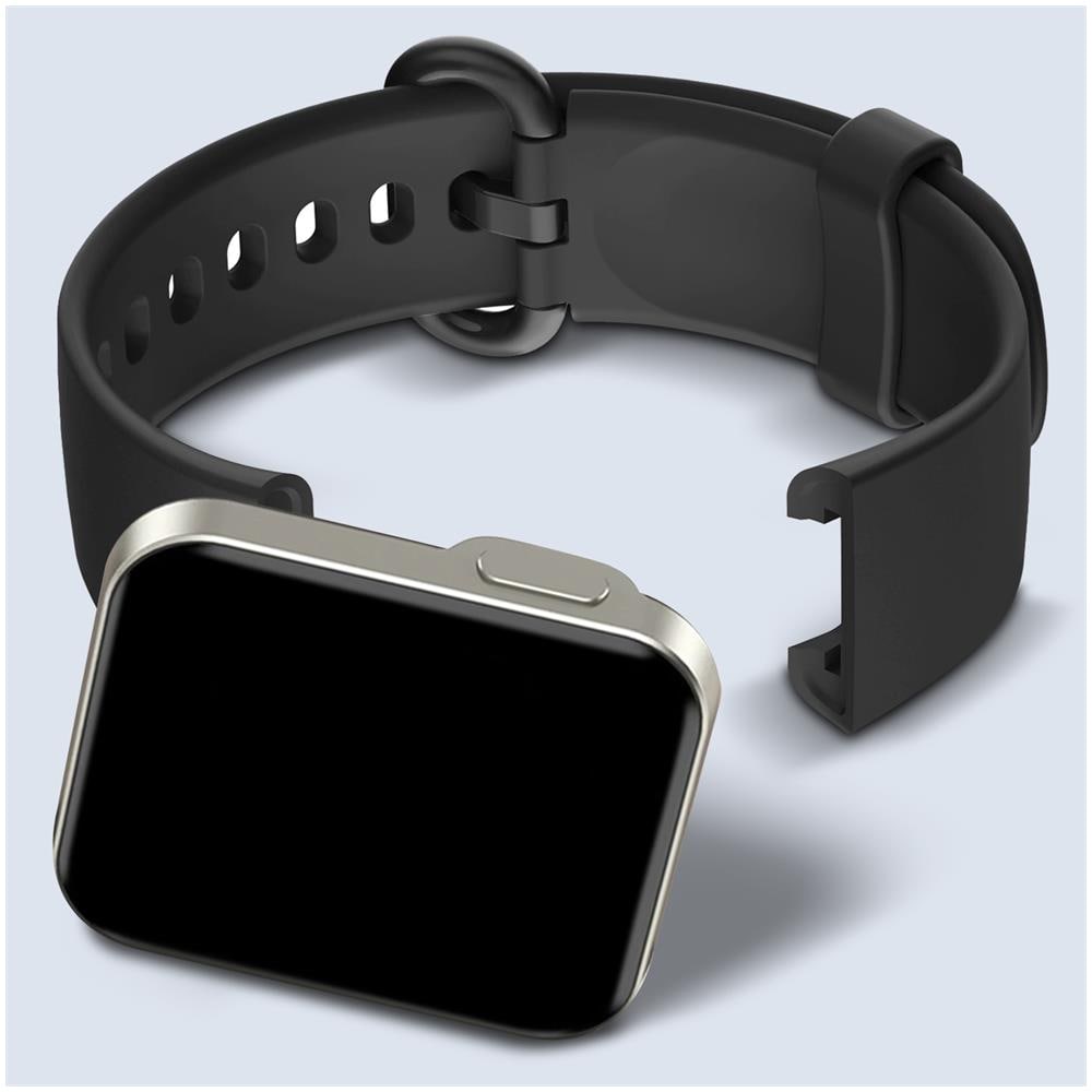 Cinturino Per Xiaomi Mi Watch Lite / Redmi Watch Silicone Morbido Nero - Foto 2