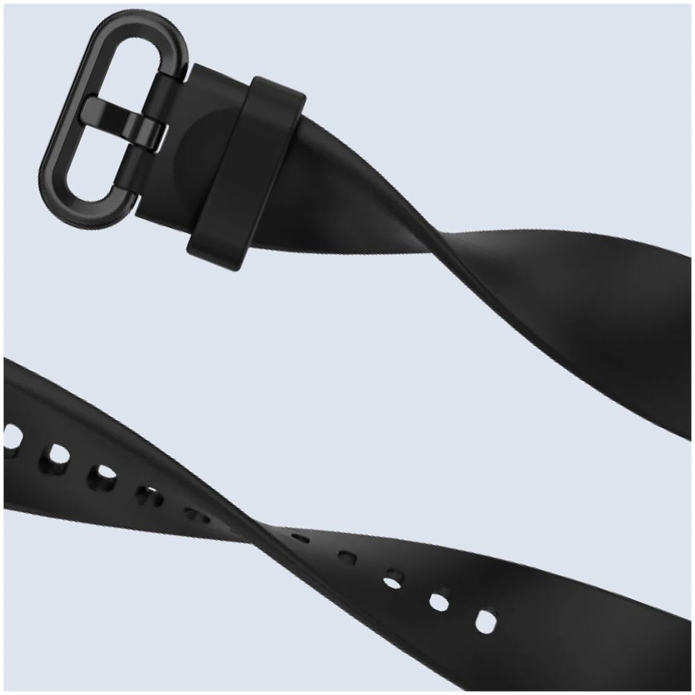 Cinturino Per Xiaomi Mi Watch Lite / Redmi Watch Silicone Morbido Nero - Foto 5