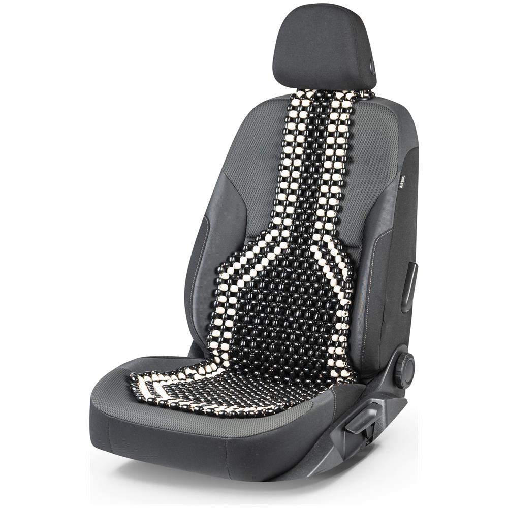 Coprisedili Auto In Sfere Di Legno Nero /bianco - Foto 1