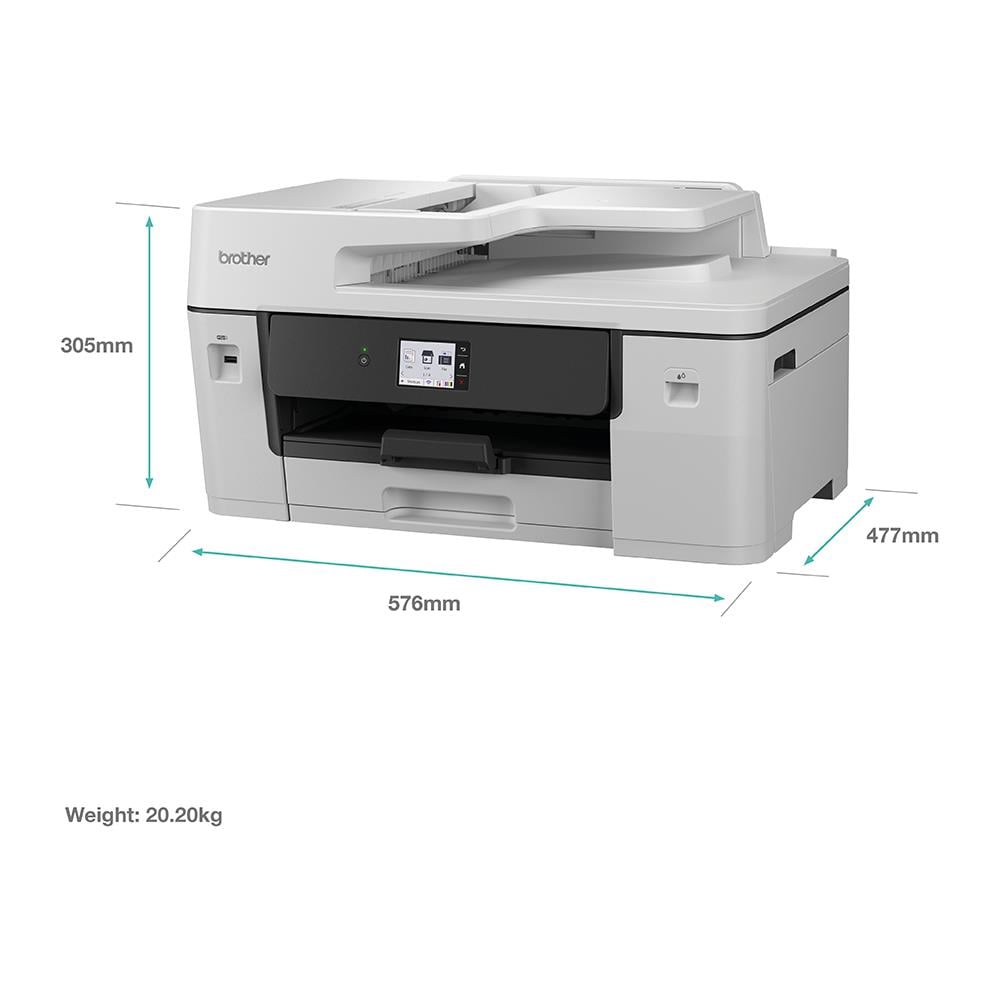 Stampante Multifunzione a Getto d'Inchiostro MFC-J6760DW A3 1200 x 4800 DPI 31 ppm Wi-Fi Nero Bianco - Foto 6