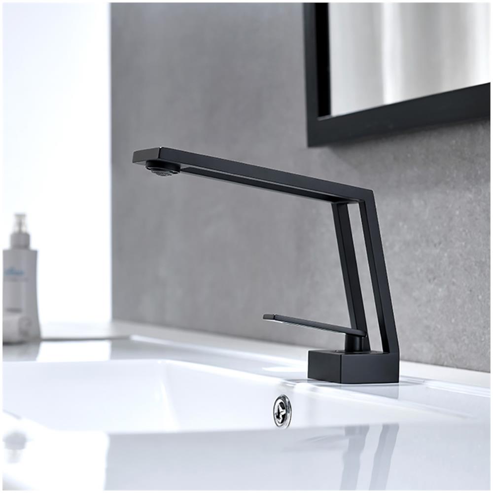 Rubinetto per lavabo da bagno, Blackswan, tipo M119, modello nero, misura 19 cm - Foto 2