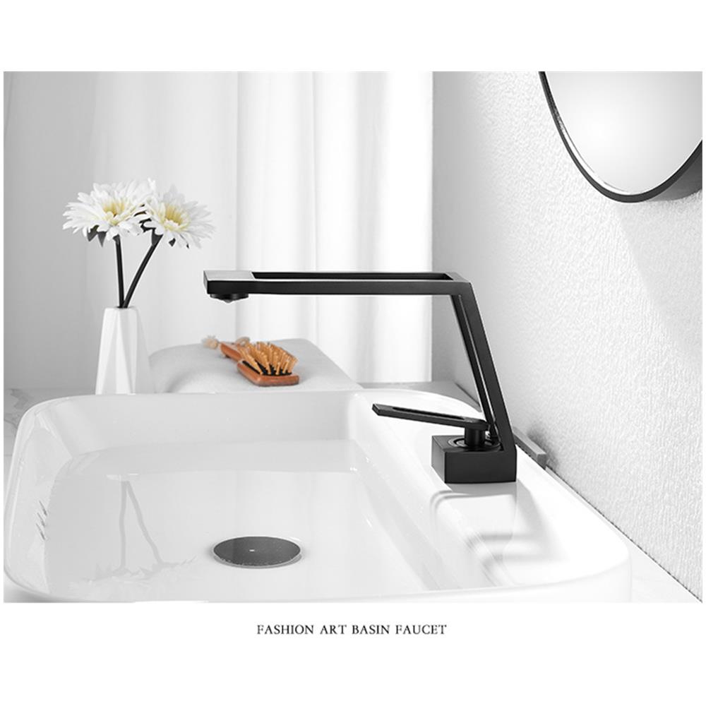 Rubinetto per lavabo da bagno, Blackswan, tipo M119, modello nero, misura 19 cm - Foto 4