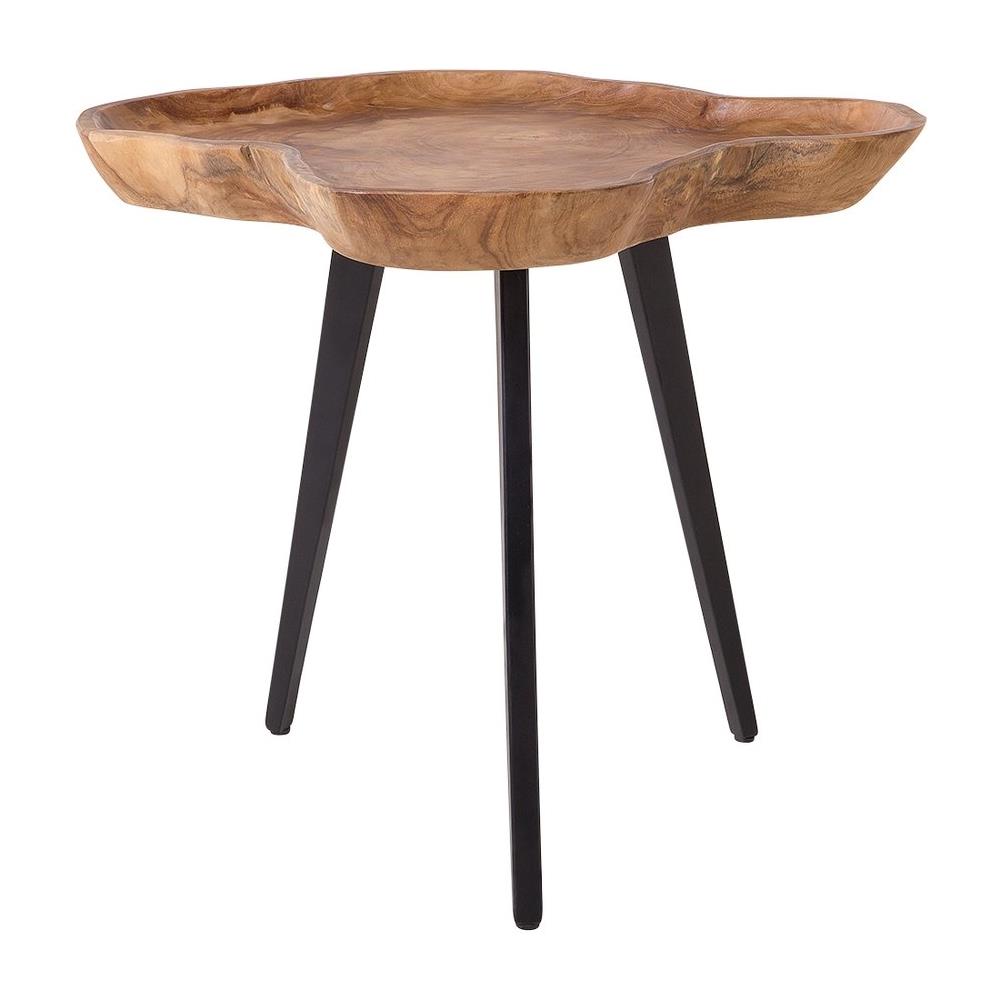 Tavolino Basso Da Caffè - Tavolino Con Piano In Legno - Elsa - Foto 2