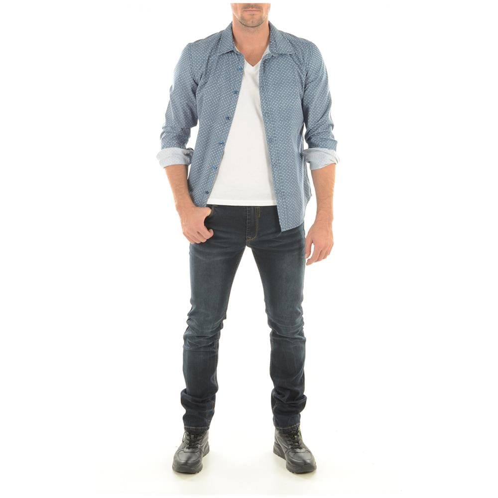 Camicia maniche lunghe Calila Uomo, Blu, Xxl - Foto 1