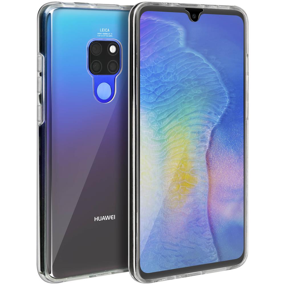 Cover Huawei Mate 20 Protezione Silicone + Dorso Rigido Trasparente - Foto 2