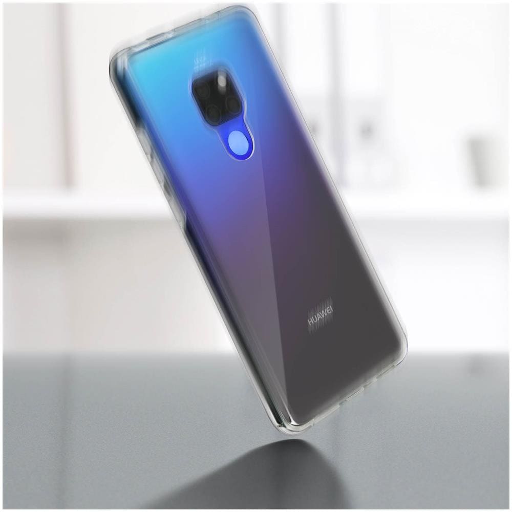 Cover Huawei Mate 20 Protezione Silicone + Dorso Rigido Trasparente - Foto 5