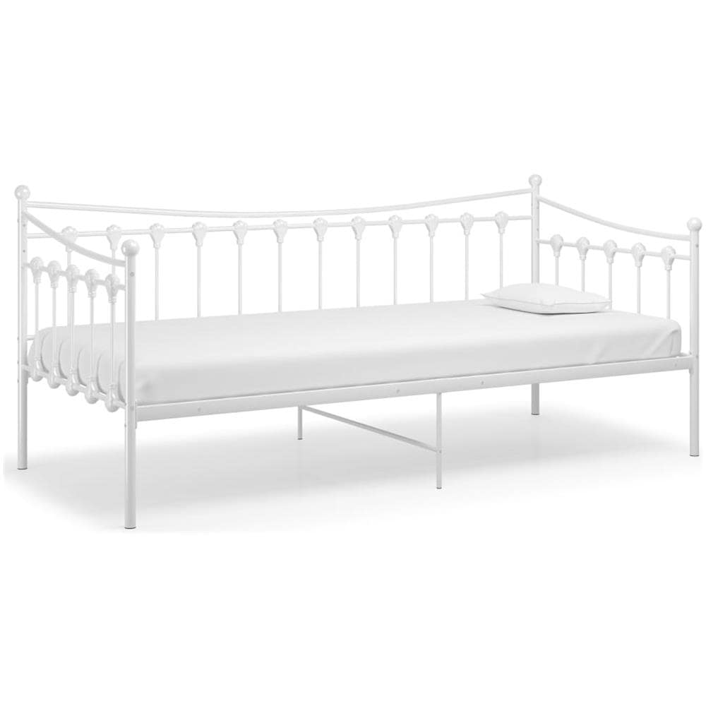 Telaio Divano Letto Bianco In Metallo 90x200 Cm - Foto 2