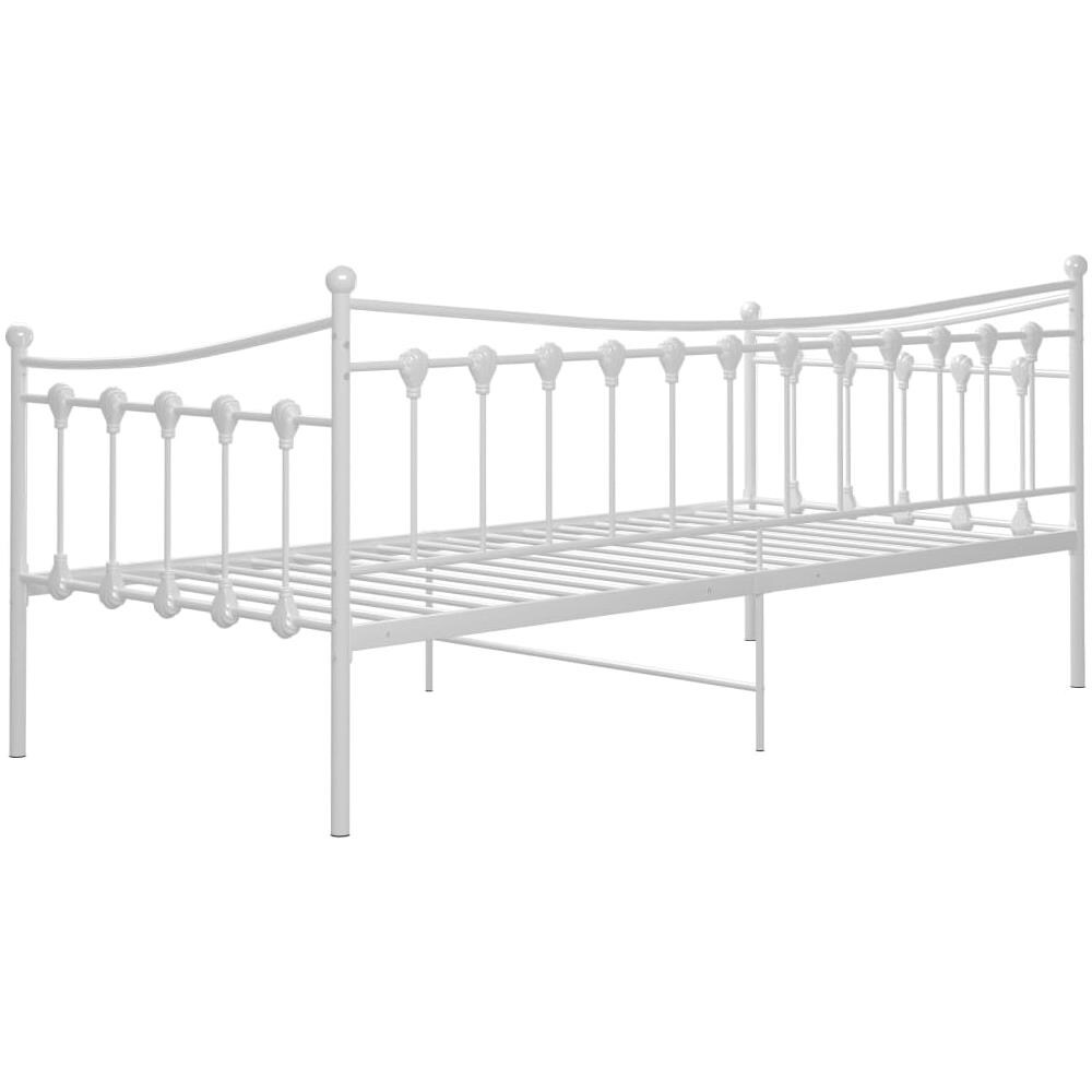 Telaio Divano Letto Bianco In Metallo 90x200 Cm - Foto 8
