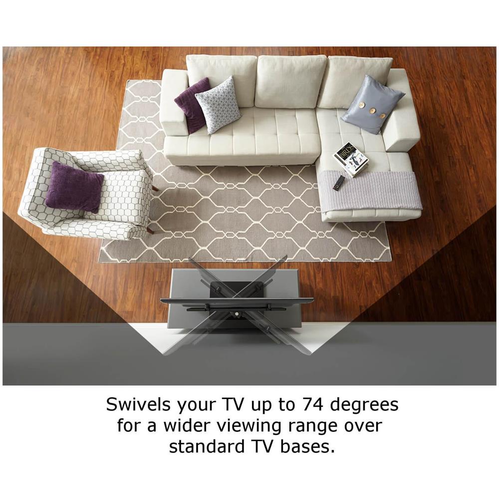 Porta Tv 32-60"" Girevole Vesa 600x400 Nero - Foto 8