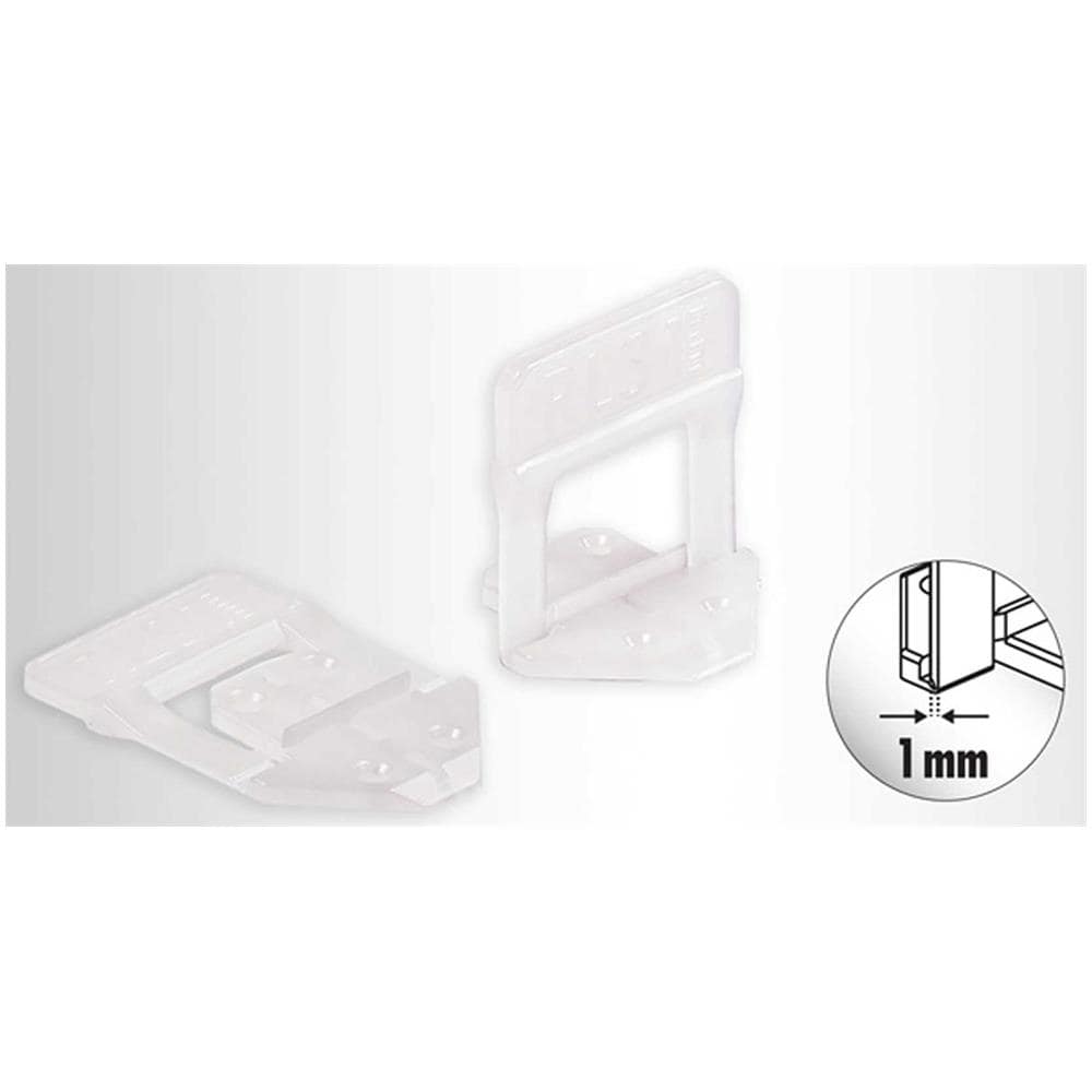 Levelling System R. l. s. 300 Basi Distanziatori Auto Livellanti Per Fuga Piastrelle Da 1 Mm E Altezza Mattonella Da 3 A 12 Mm - Foto 1