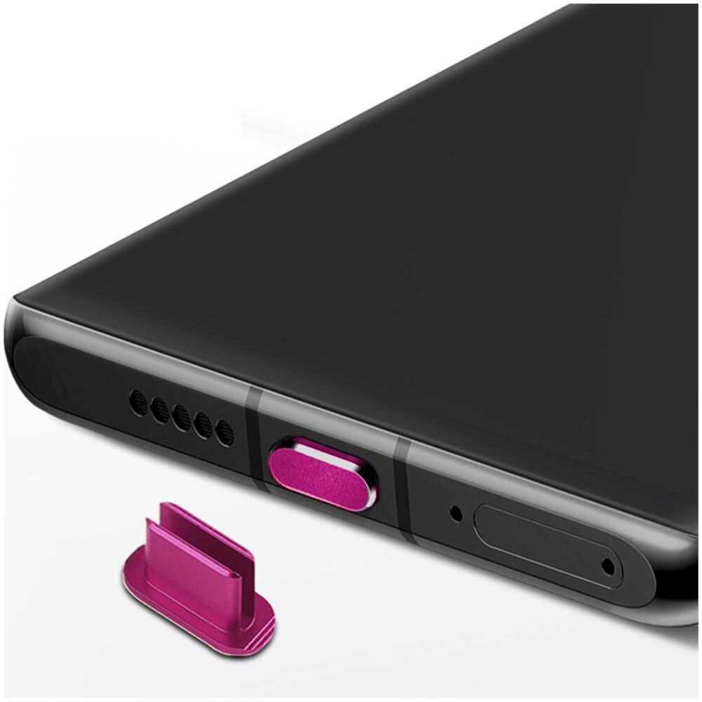 Cappuccio Protettivo Compatibile Con Usb C In Rosa - Spina Di Protezione Dalla Polvere Spina Per La Porta Di Ricarica Antipolvere - Foto 1
